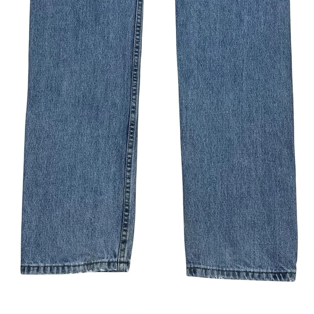 Levis 505 Regular Straight Jeans Mens 30x34 (Fits 30x33) 100% Cotton Denim